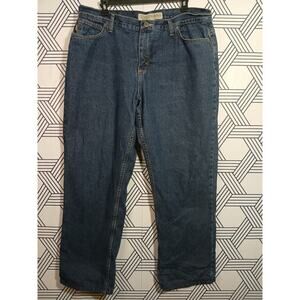 Cabela’s Casuals Flannel Lined Jeans Warm Winter Denim Cabin Core Outdoorsy